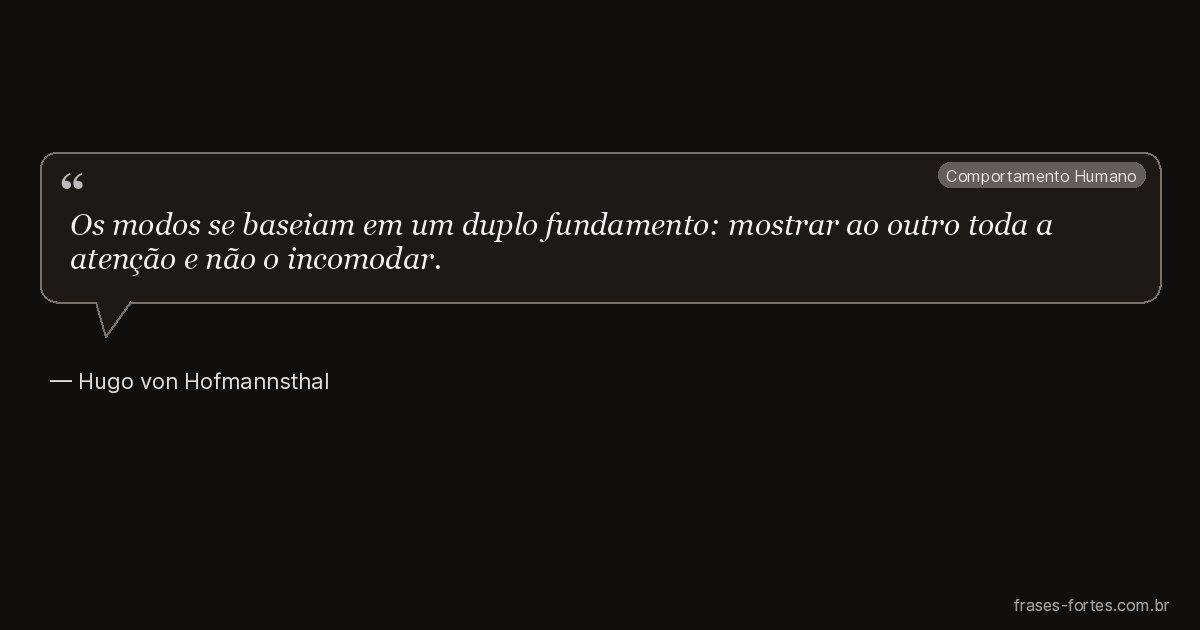 Frase de Hugo von Hofmannsthal