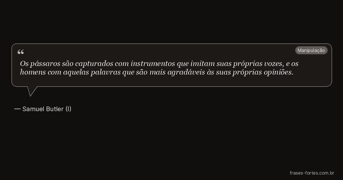 Frase de Samuel Butler (I)