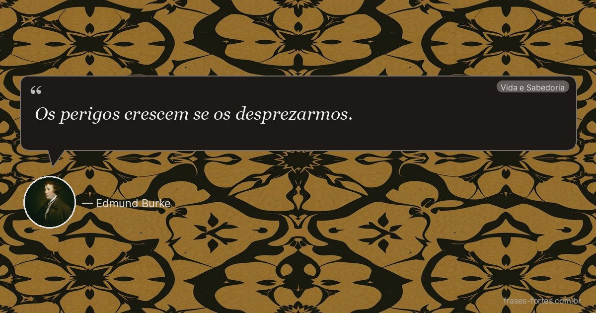 Frase de Edmund Burke