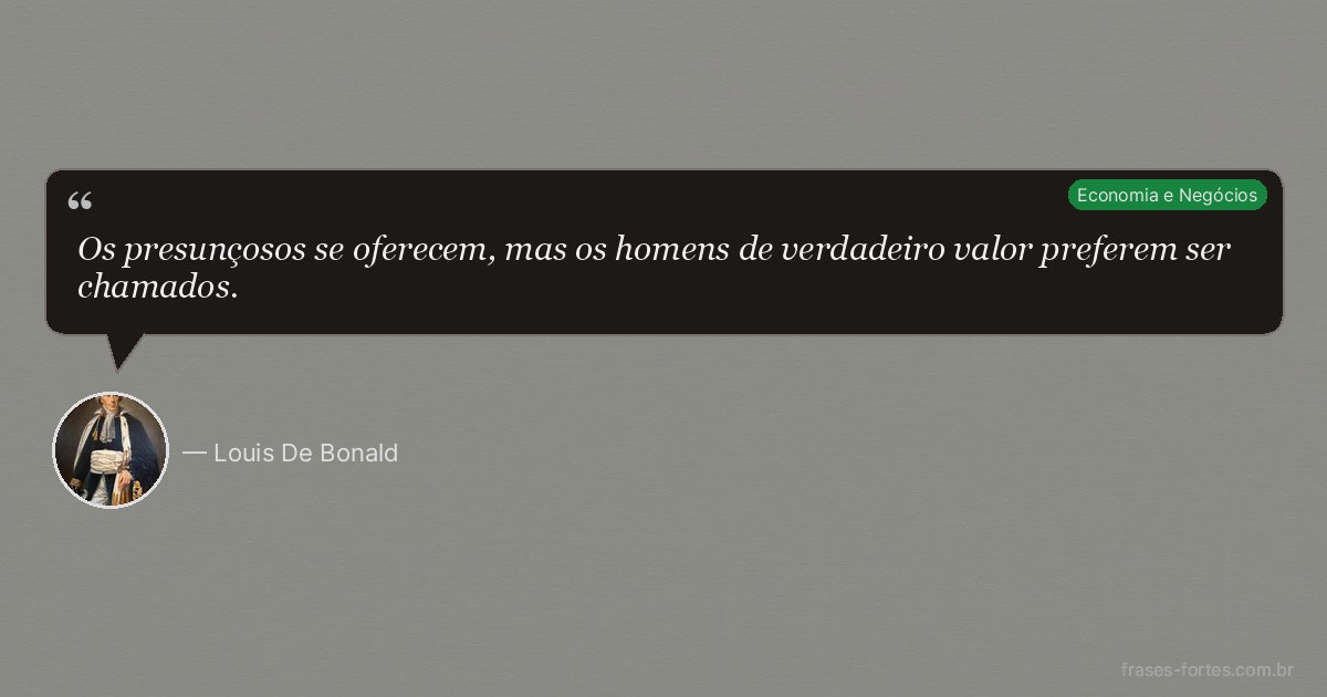 Frase de Louis De Bonald