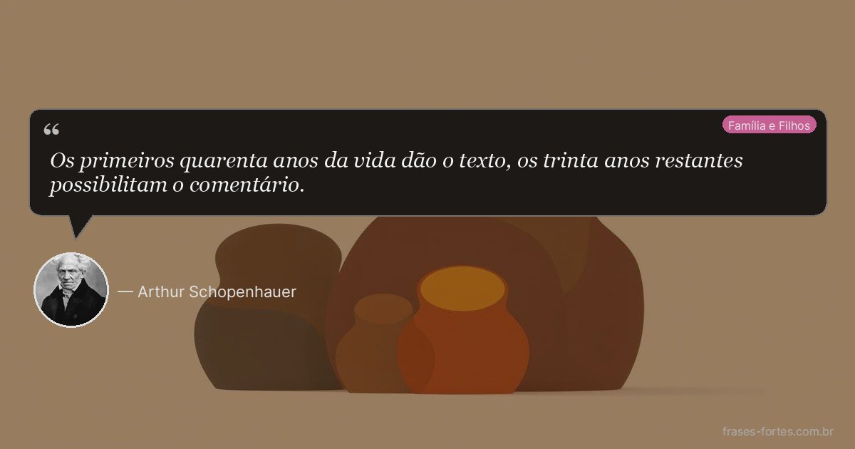 Frase de Arthur Schopenhauer