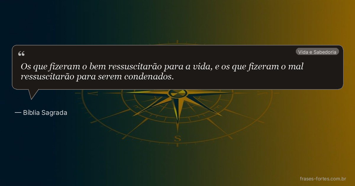 Frase de Bíblia Sagrada