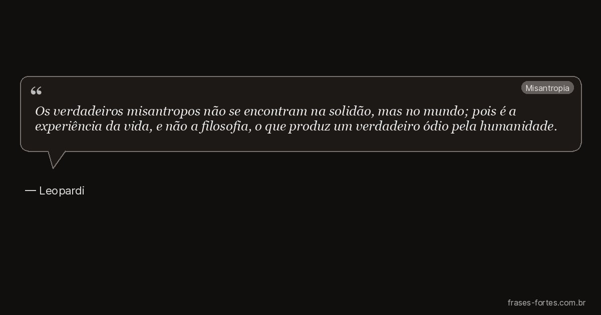 Frase de Leopardi