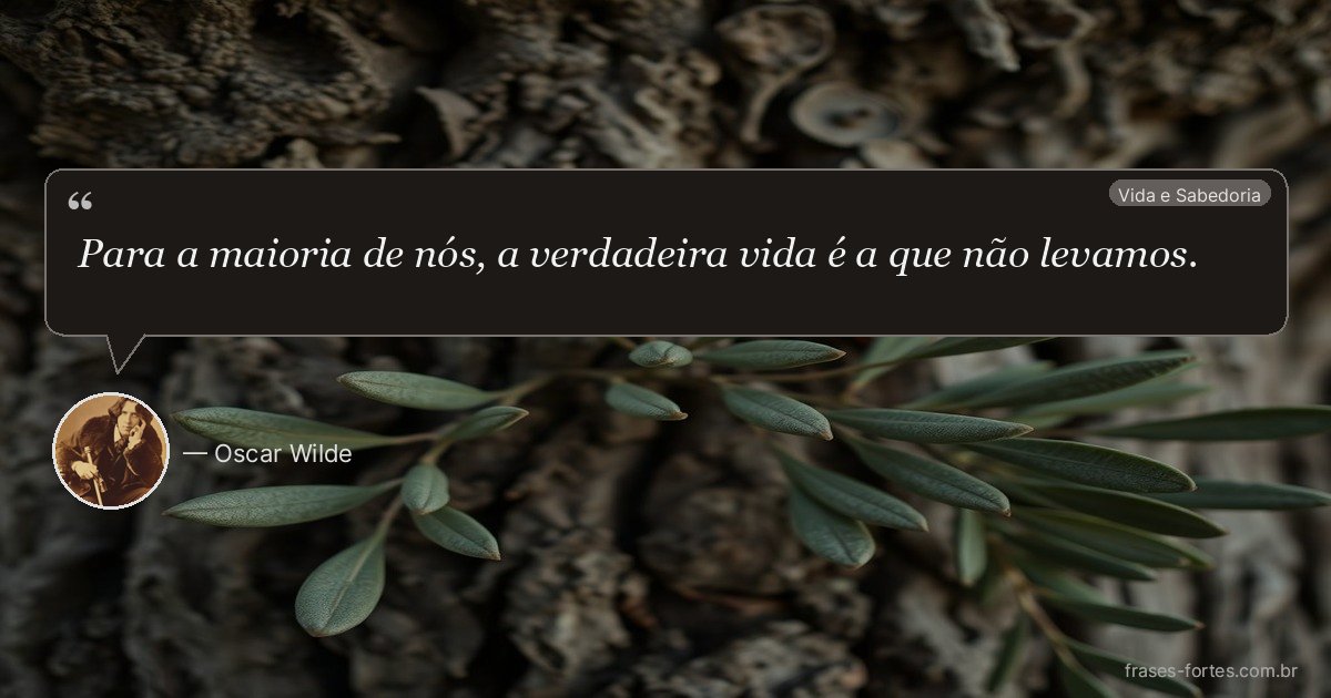 Frase de Oscar Wilde
