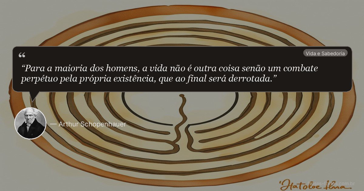 Frase de Arthur Schopenhauer