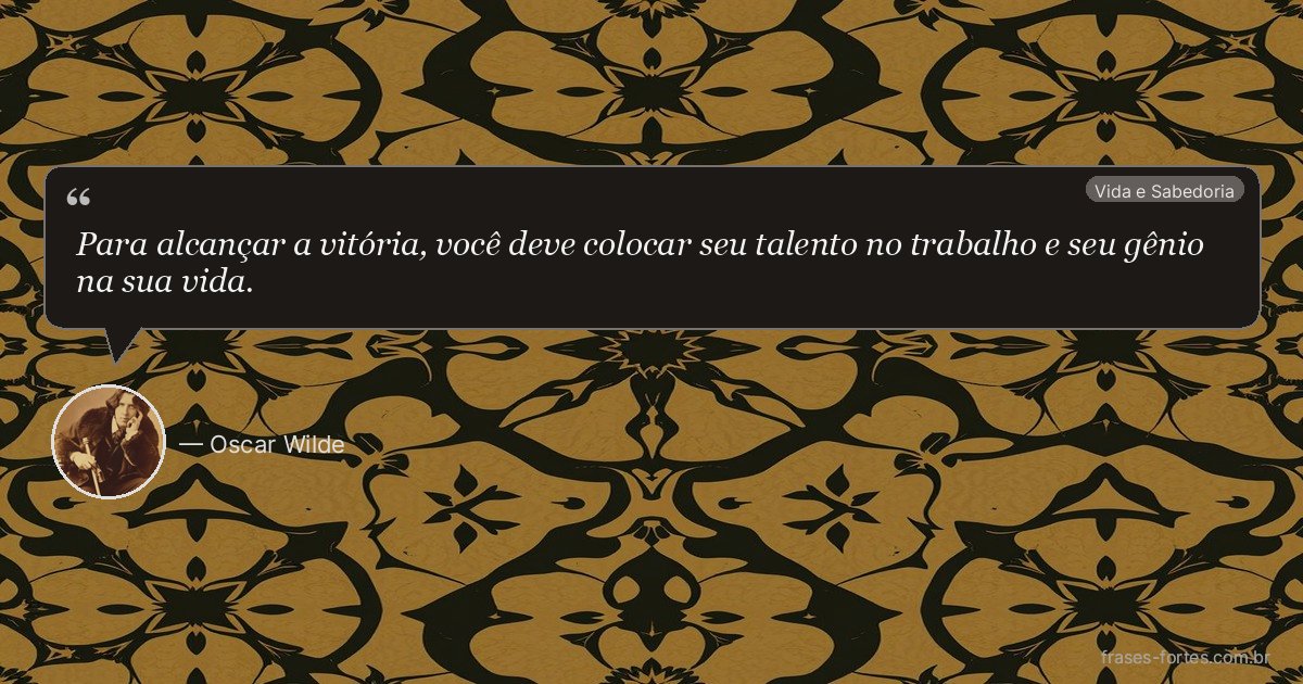 Frase de Oscar Wilde