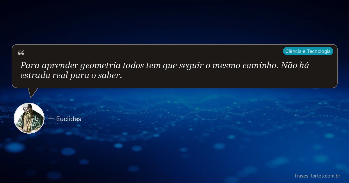 Frase de Euclides