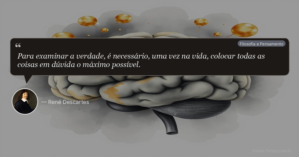 Frase de René Descartes