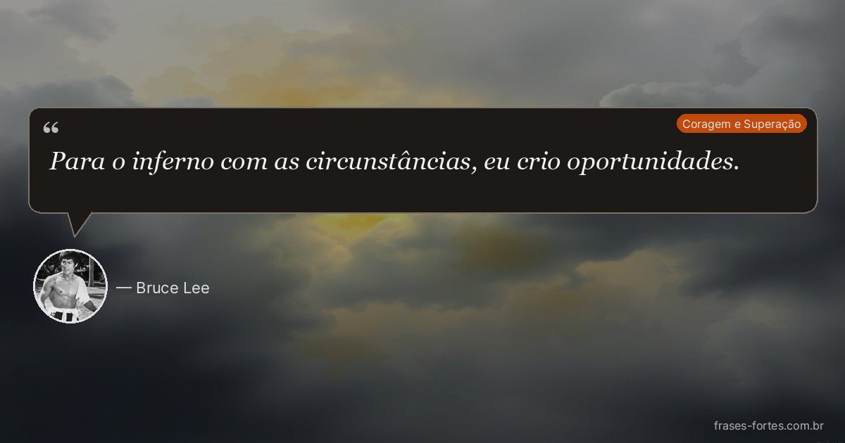 Frase de Bruce Lee