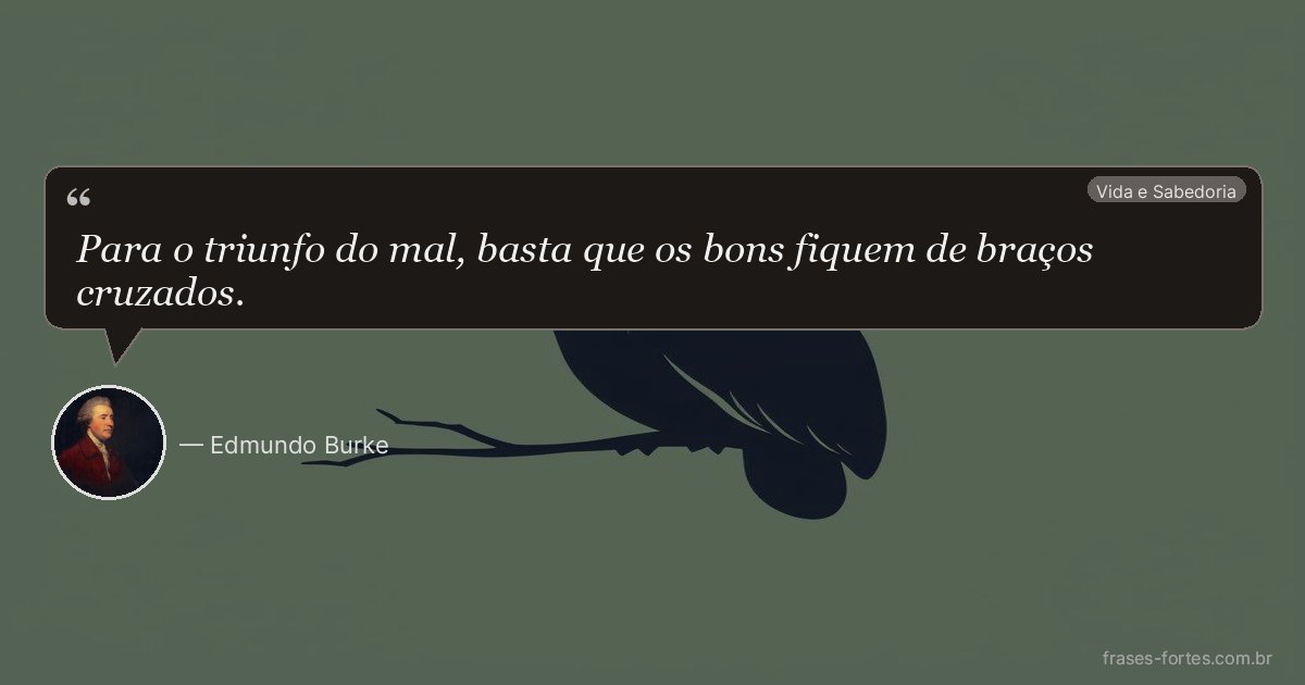 Frase de Edmundo Burke