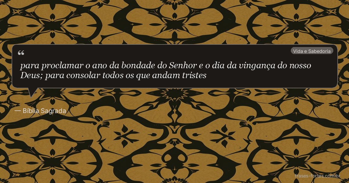 Frase de Bíblia Sagrada