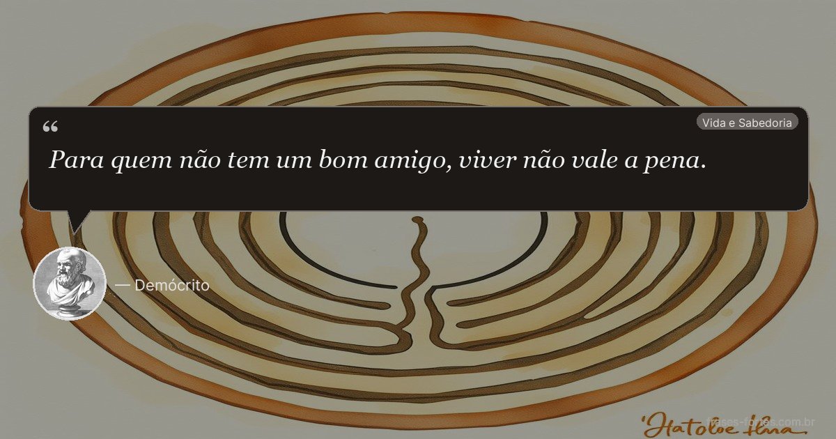 Frase de Demócrito
