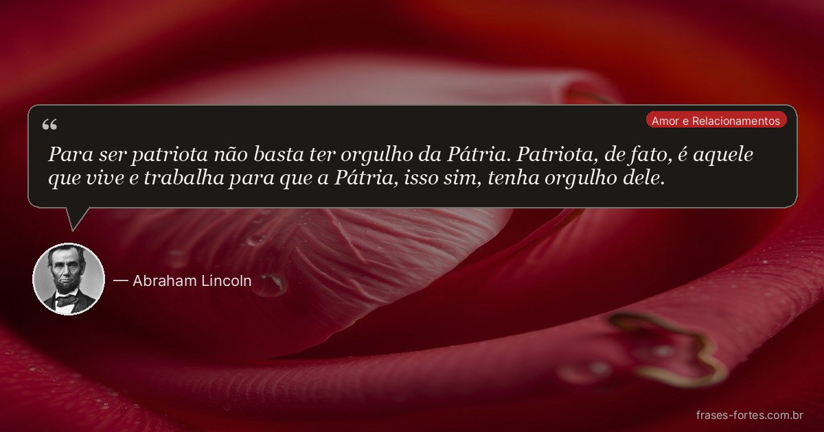 Frase de Abraham Lincoln