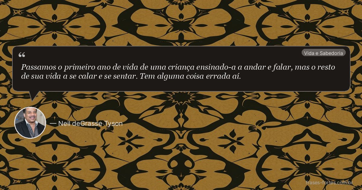 Frase de Neil deGrasse Tyson