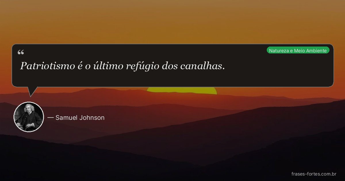 Frase de Samuel Johnson