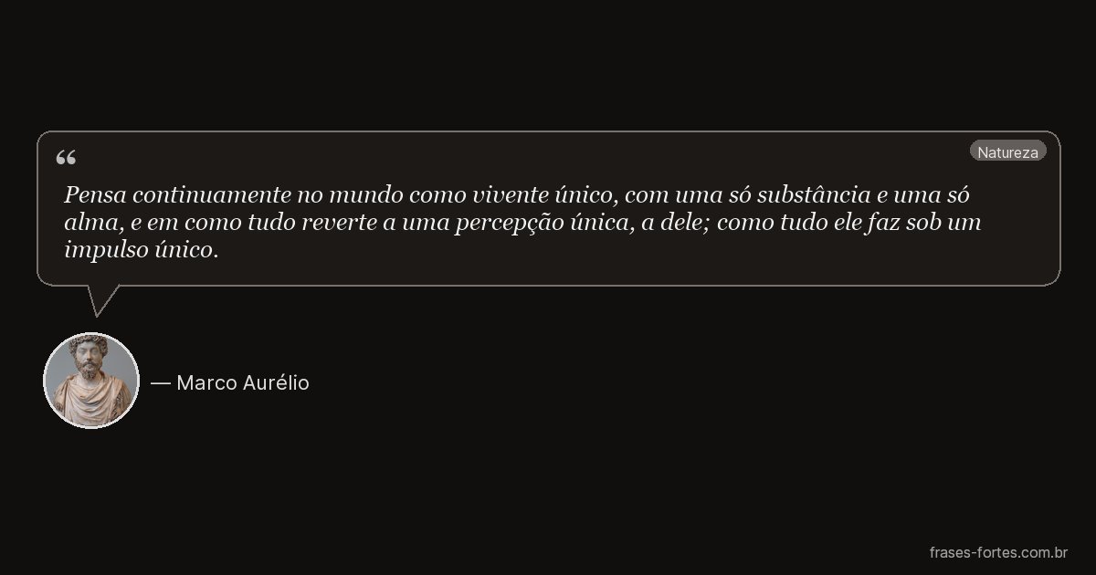 Frase de Marco Aurélio