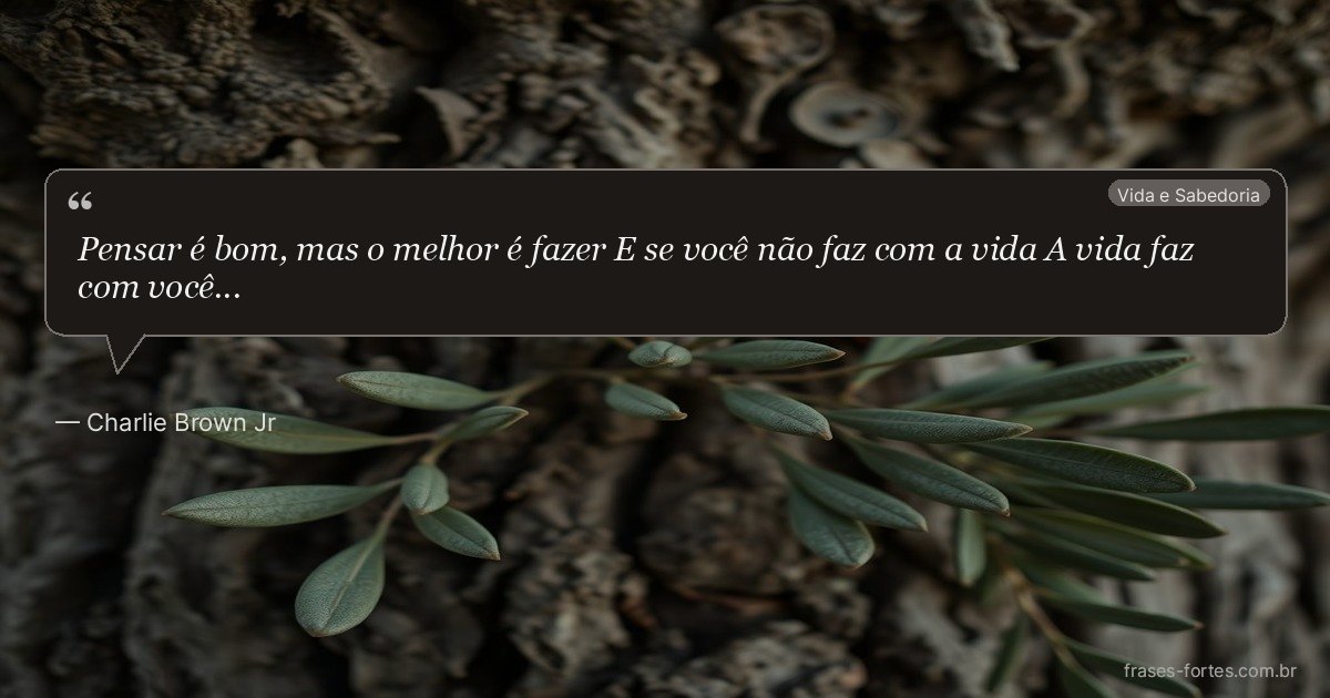 Frase de Charlie Brown Jr