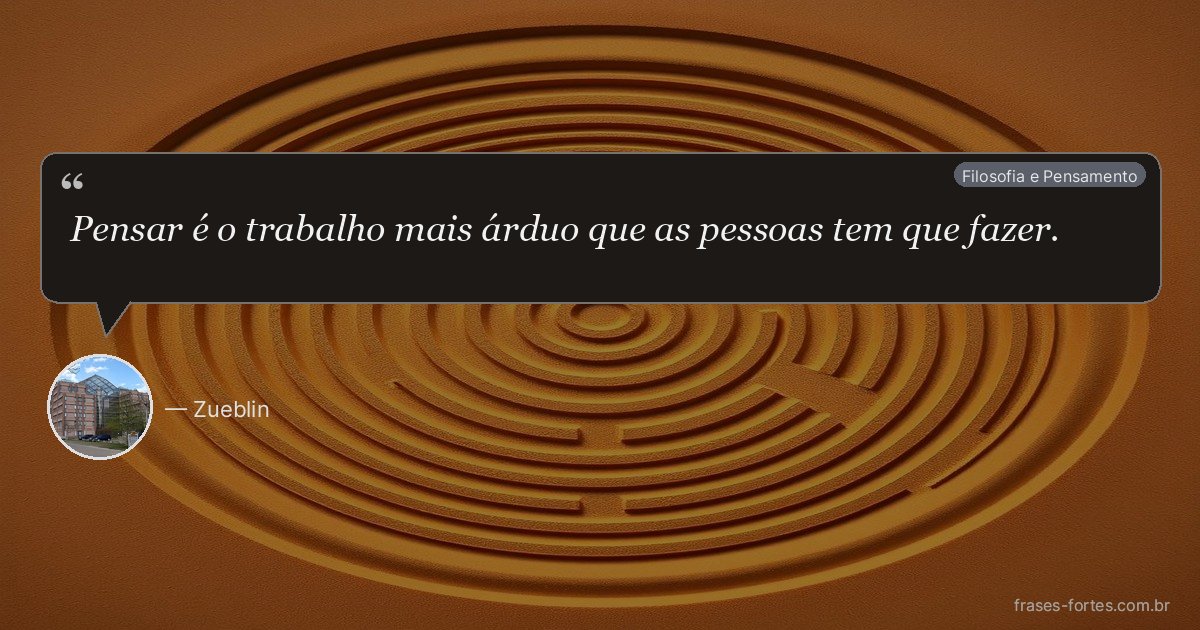 Frase de Zueblin