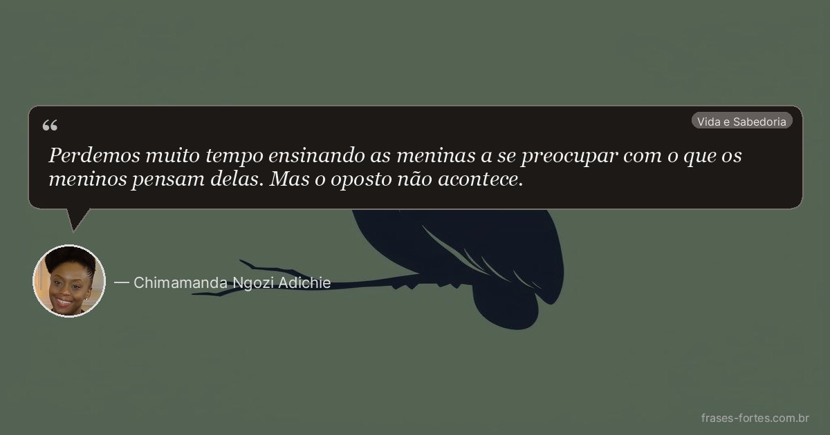 Frase de Chimamanda Ngozi Adichie