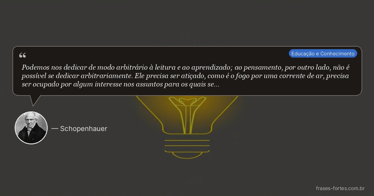 Frase de Schopenhauer