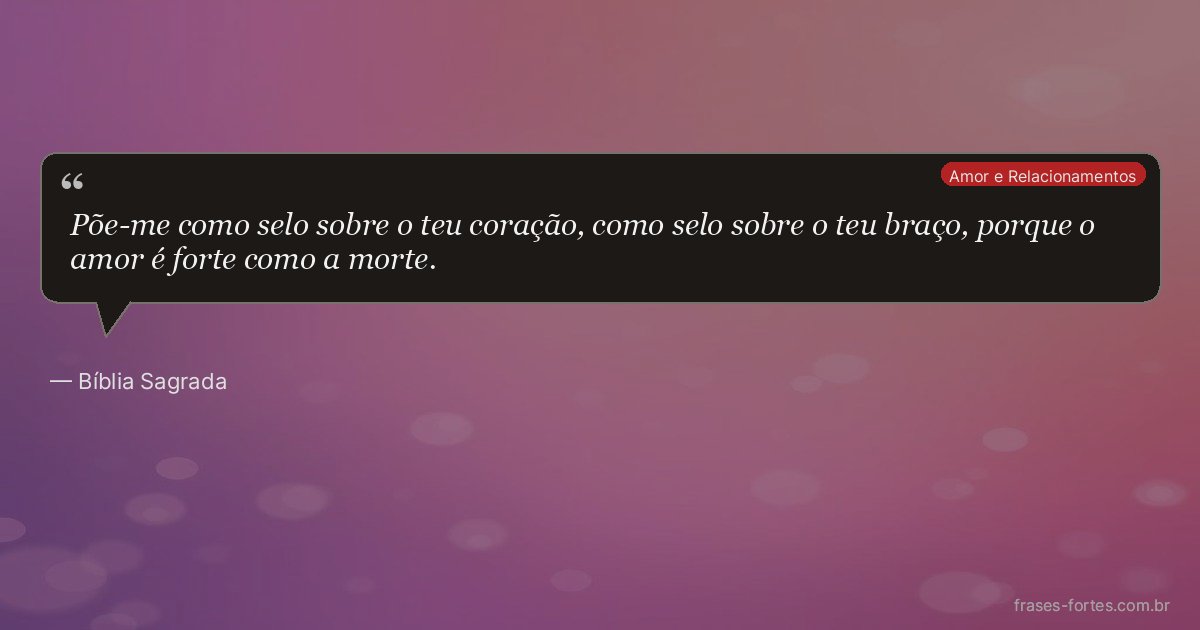 Frase de Bíblia Sagrada