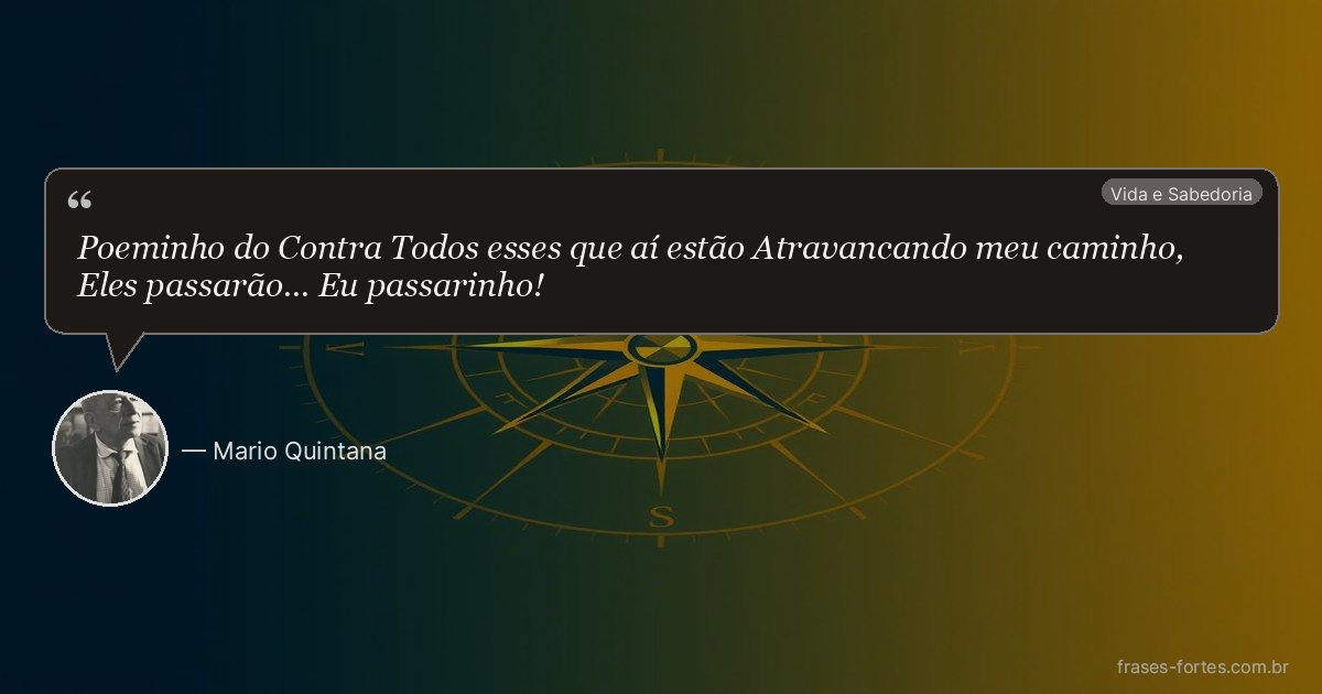 Frase de Mario Quintana