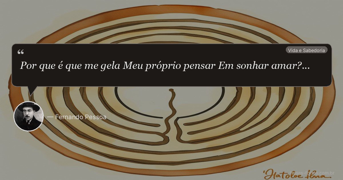Frase de Fernando Pessoa