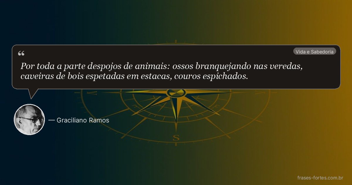 Frase de Graciliano Ramos