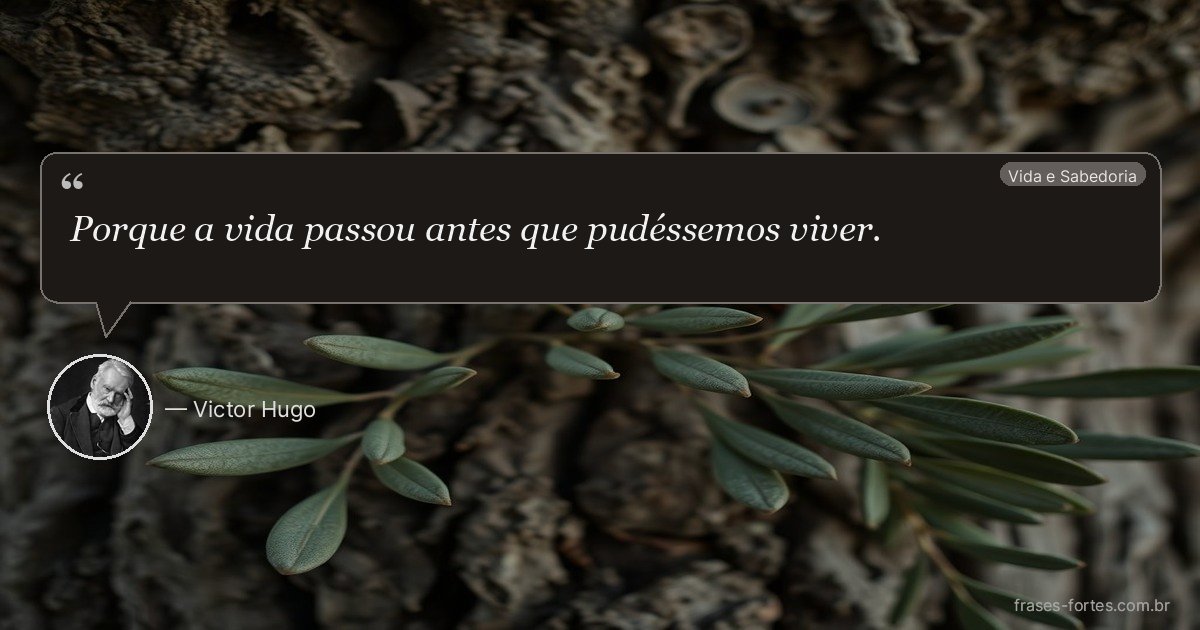 Frase de Victor Hugo