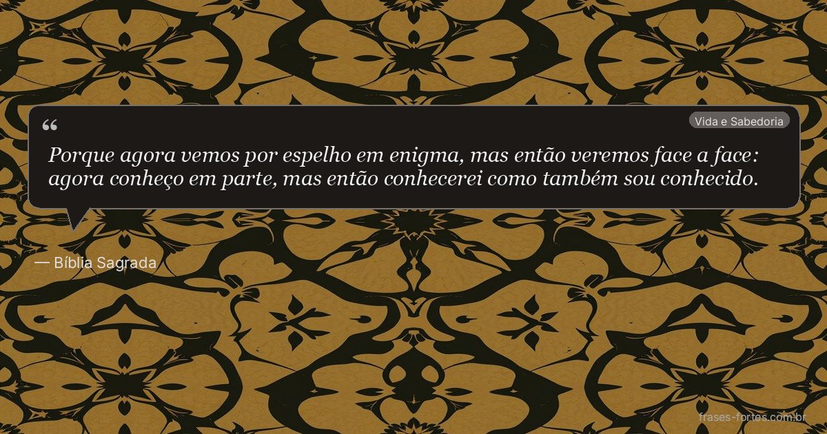 Frase de Bíblia Sagrada