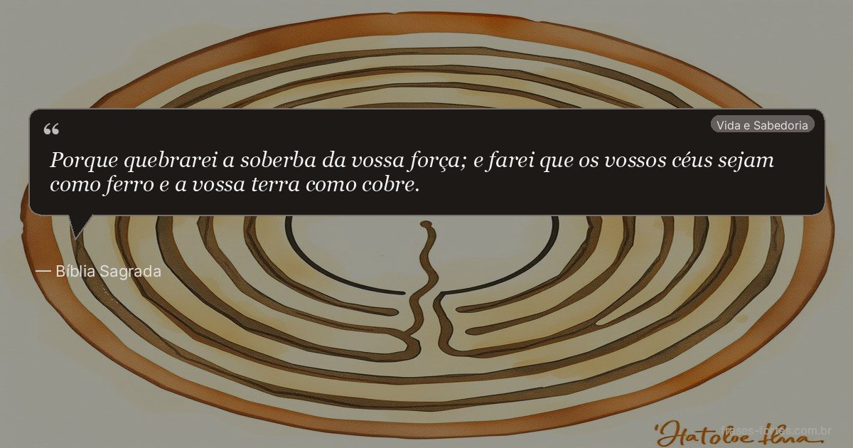 Frase de Bíblia Sagrada