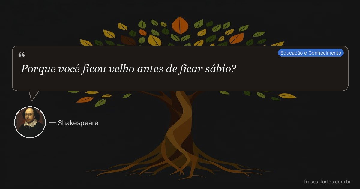 Frase de Shakespeare