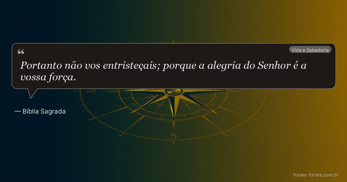 Frase de Bíblia Sagrada