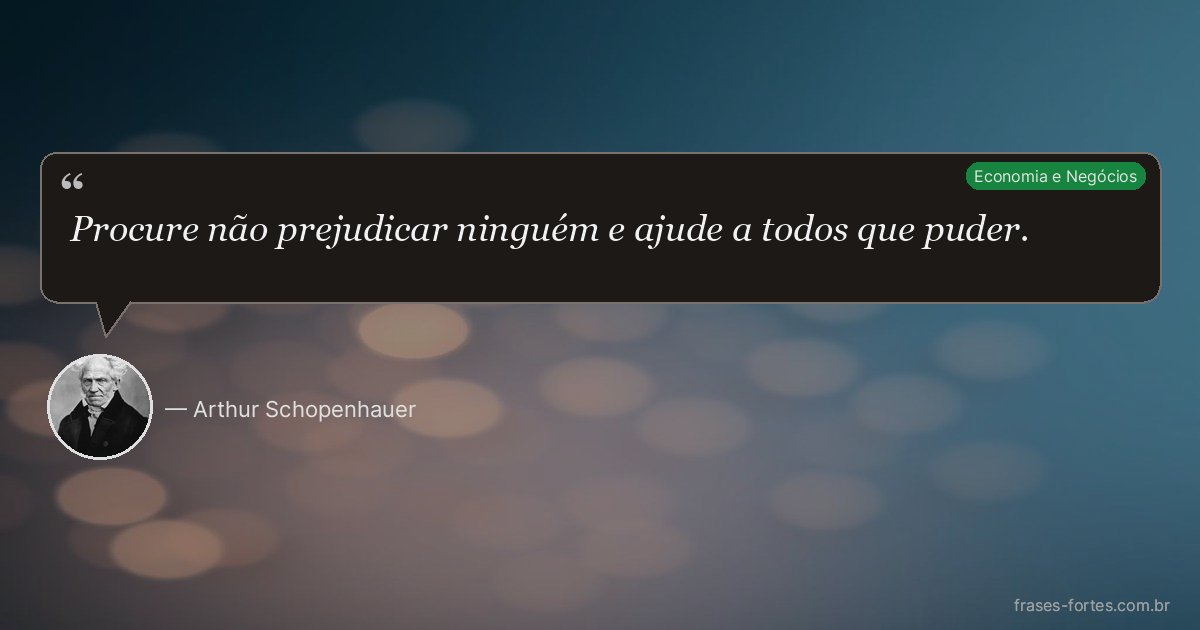 Frase de Arthur Schopenhauer