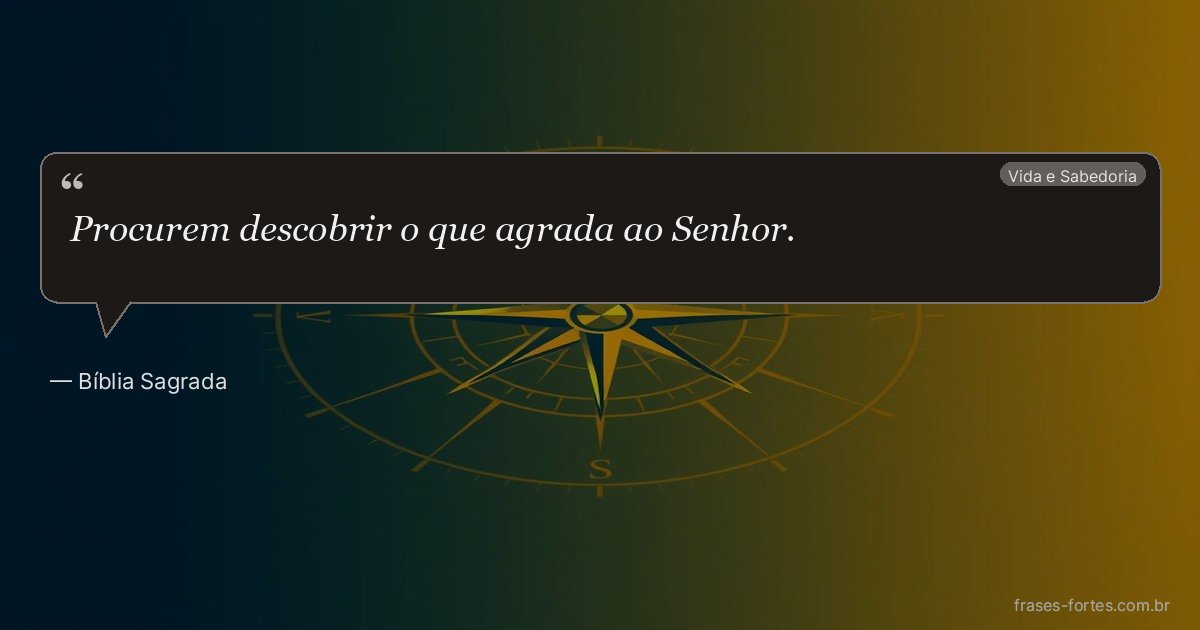 Frase de Bíblia Sagrada