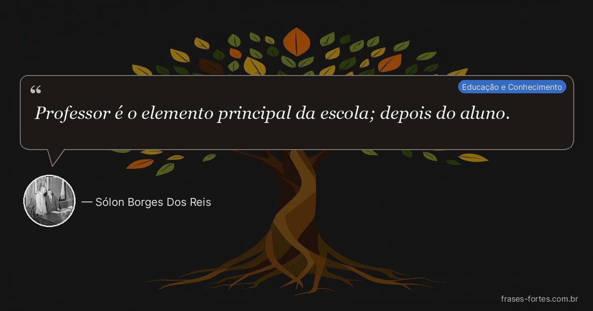 Frase de Sólon Borges Dos Reis