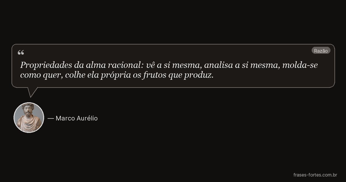 Frase de Marco Aurélio