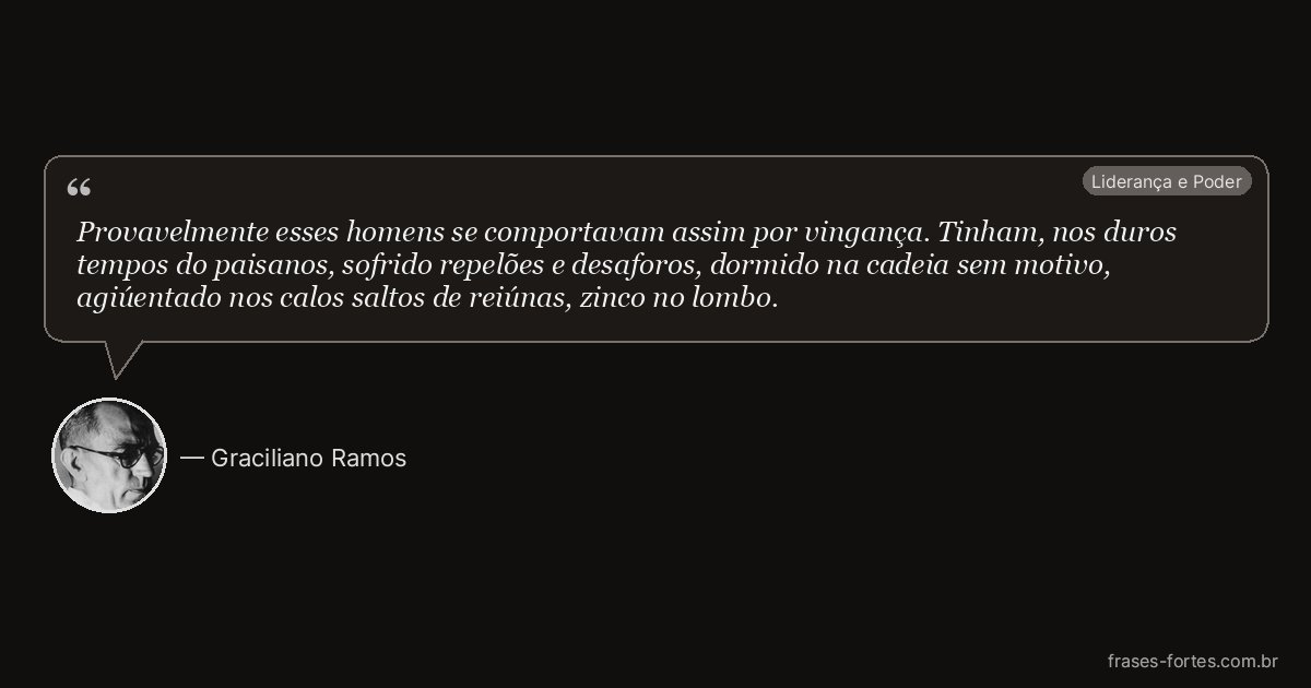 Frase de Graciliano Ramos
