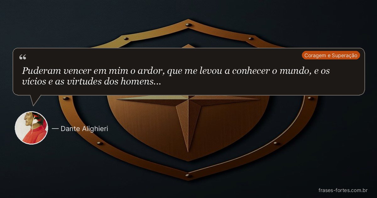 Frase de Dante Alighieri