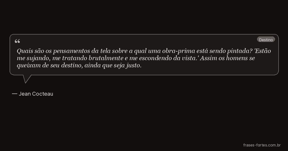Frase de Jean Cocteau