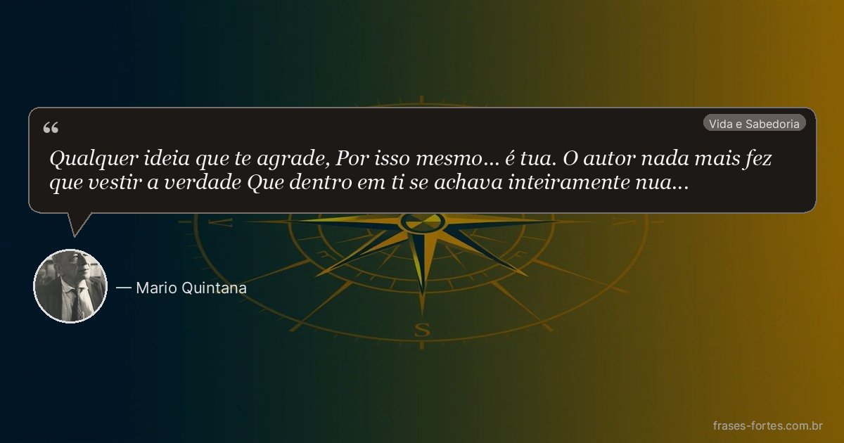 Frase de Mario Quintana