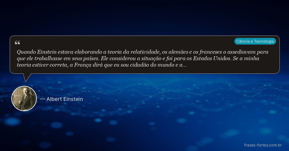 Frase de Albert Einstein