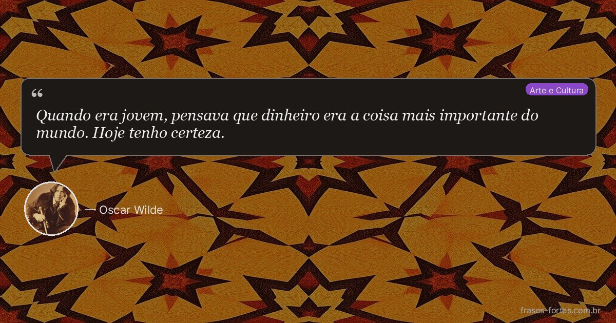 Frase de Oscar Wilde