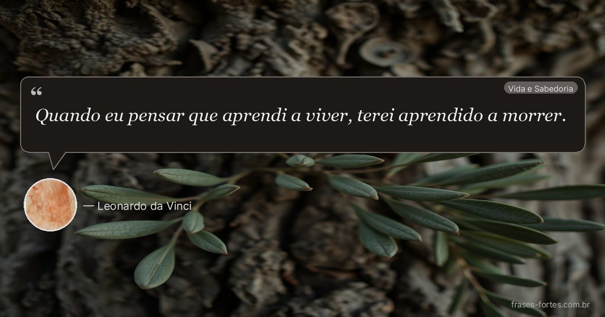 Frase de Leonardo da Vinci