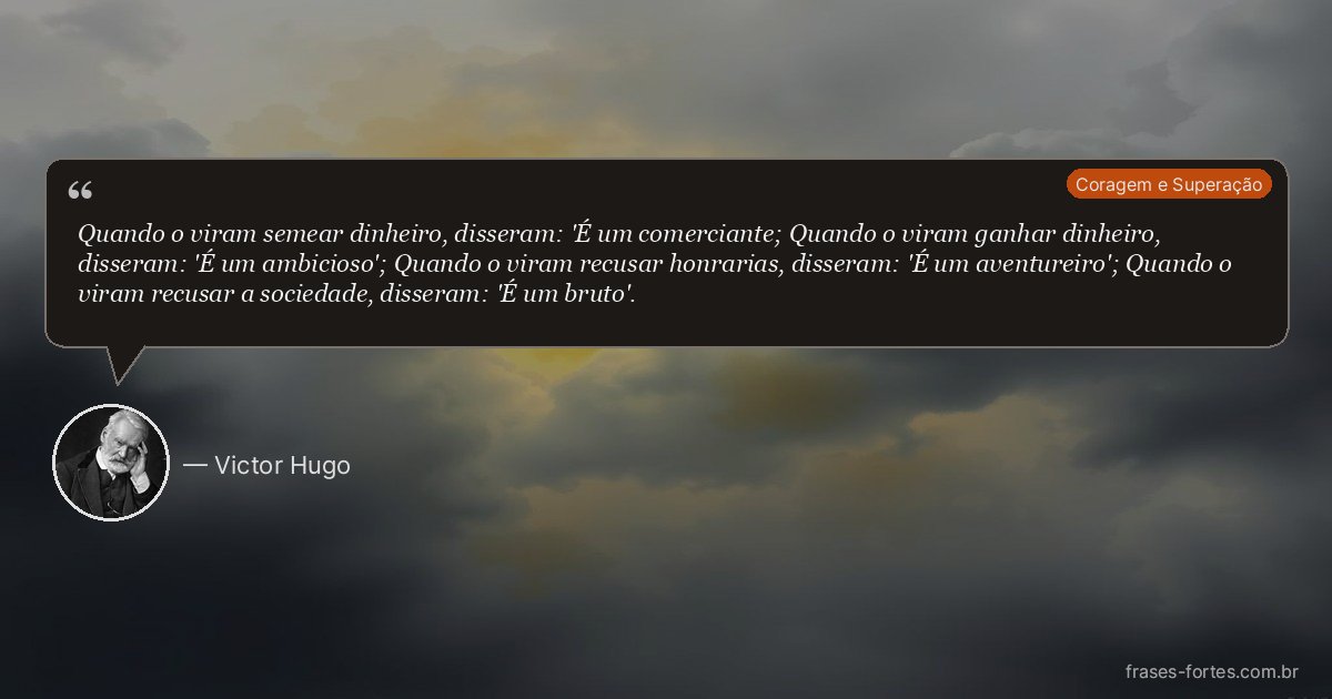 Frase de Victor Hugo