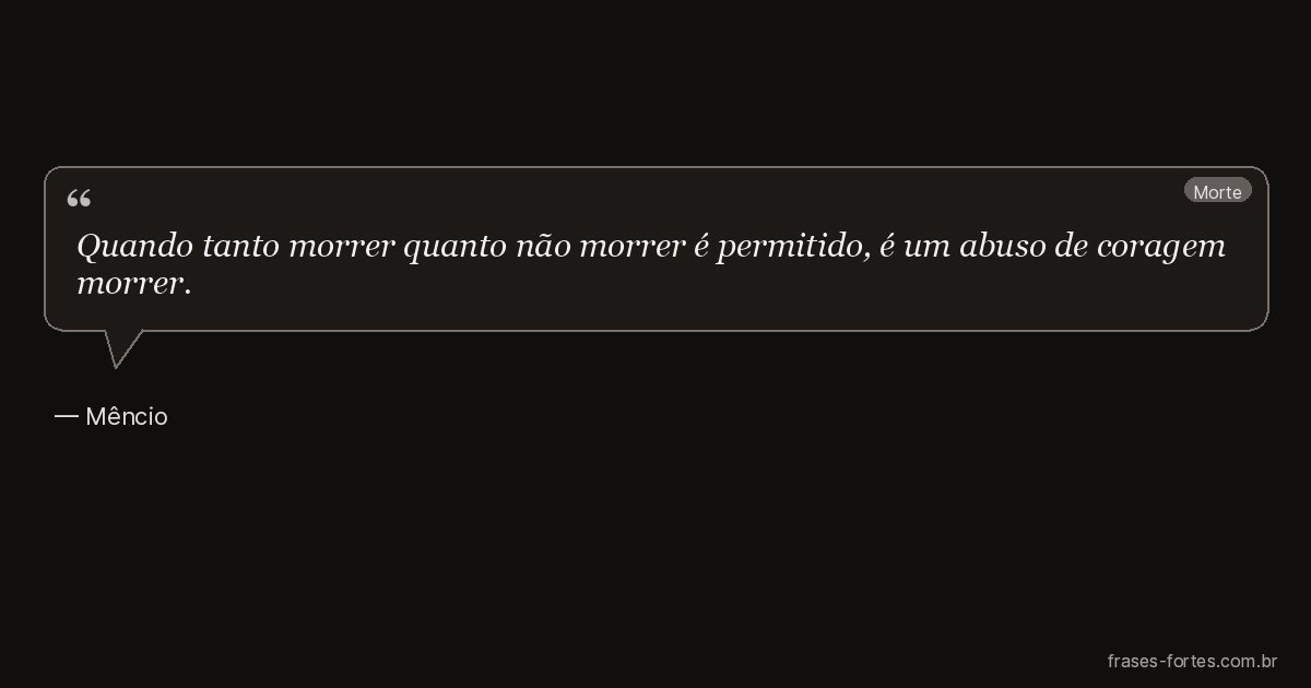 Frase de Mêncio