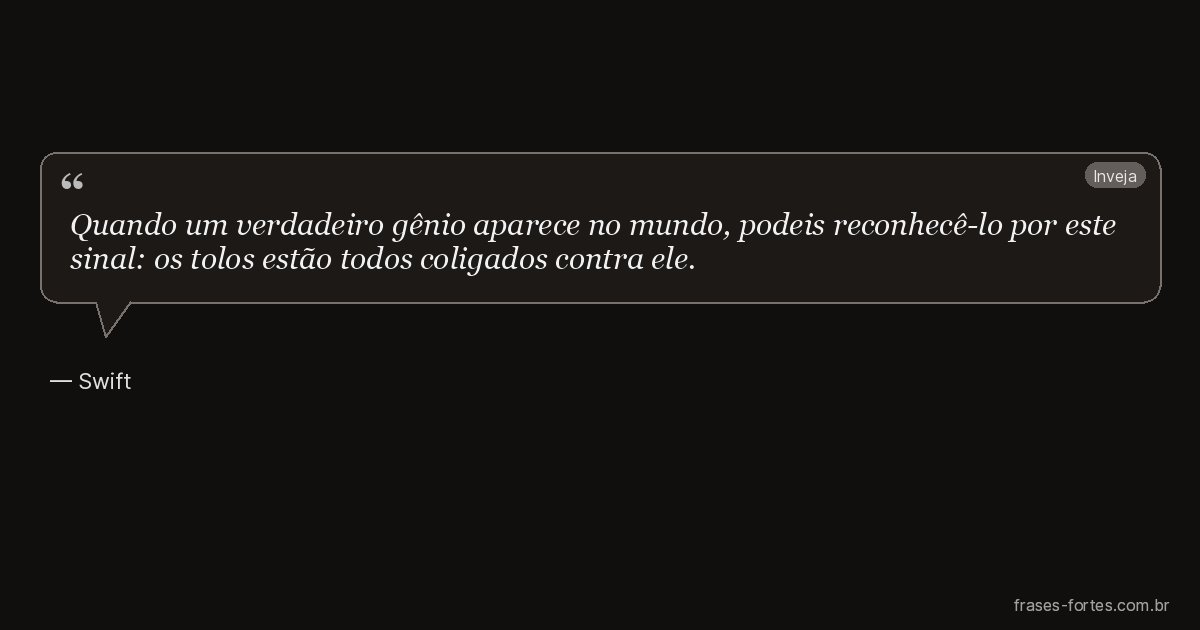 Frase de Swift