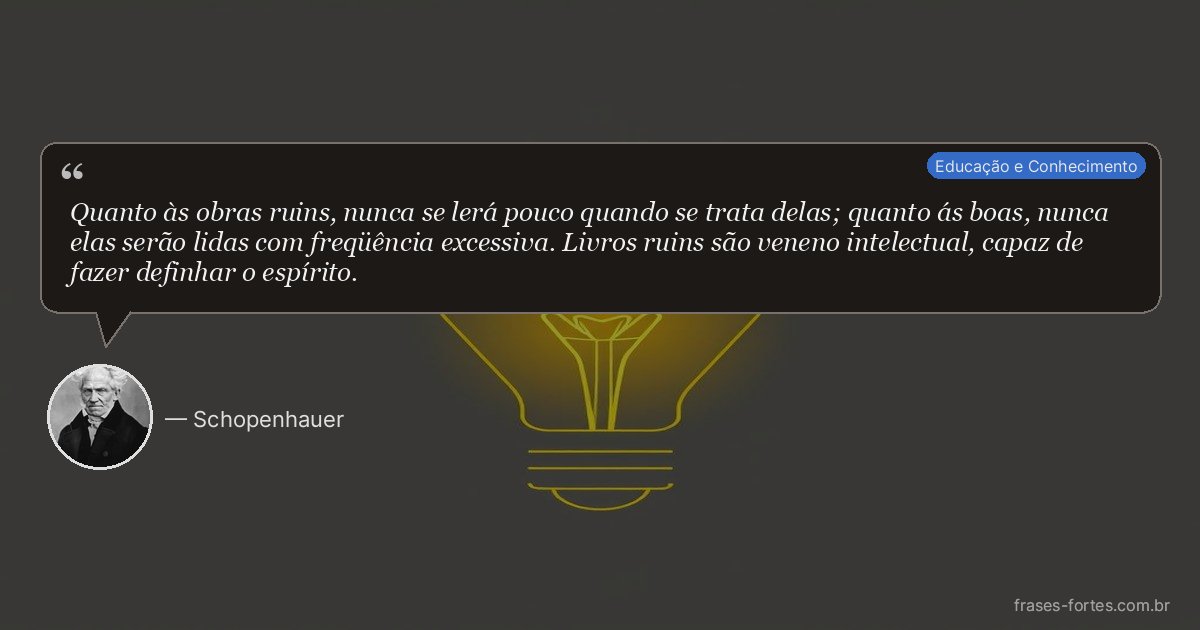 Frase de Schopenhauer