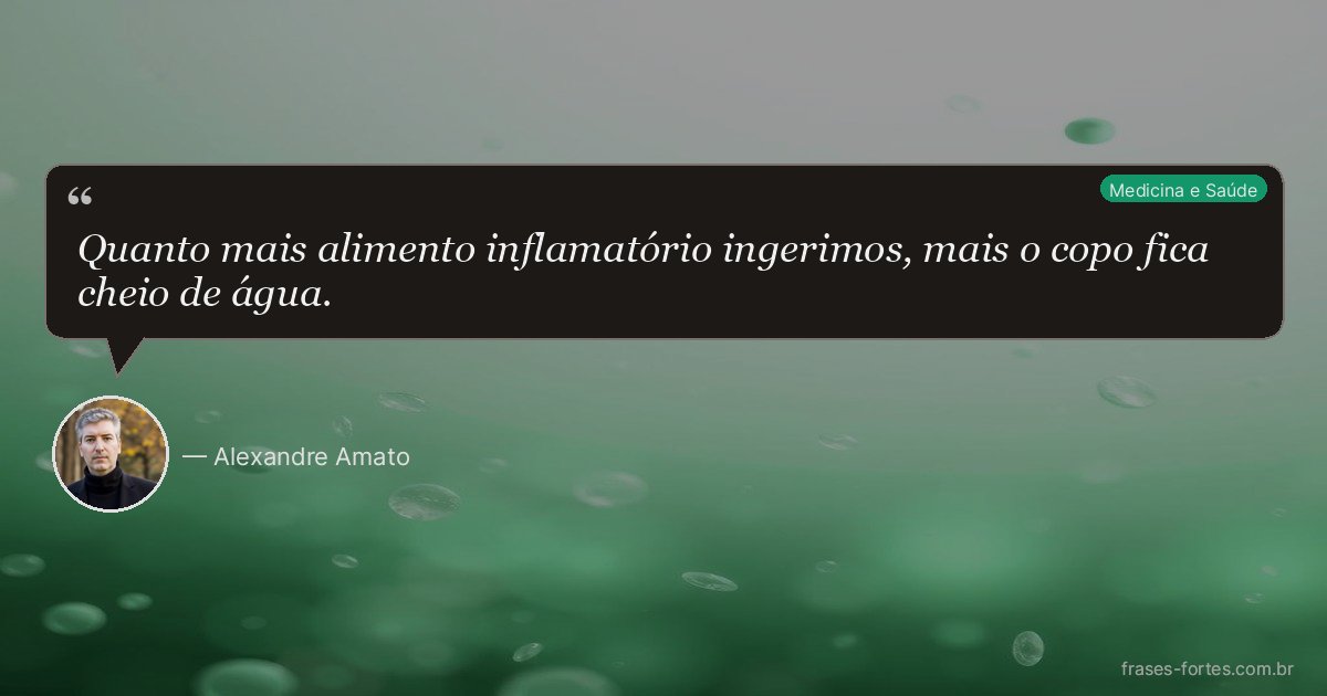 Frase de Alexandre Amato