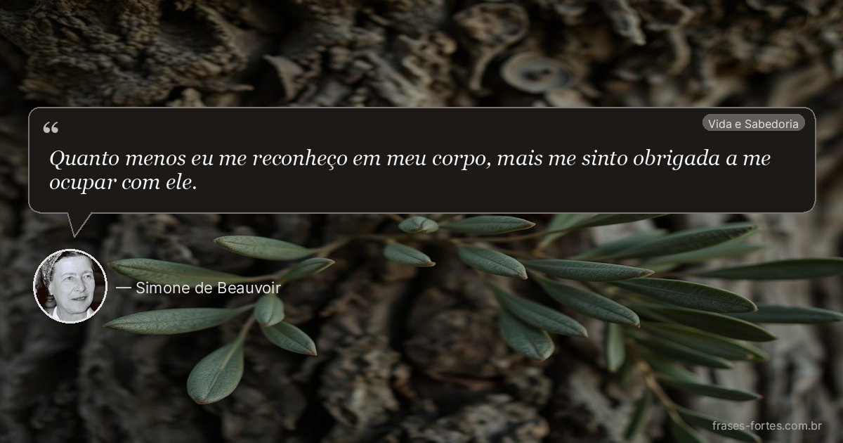 Frase de Simone de Beauvoir